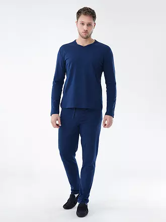 MEY | T-shirt de pyjama à manches longues | blau
